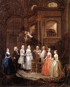 HOGARTH, William The Marriage of Stephen Beckingham and Mary Cox f oil painting on canvas